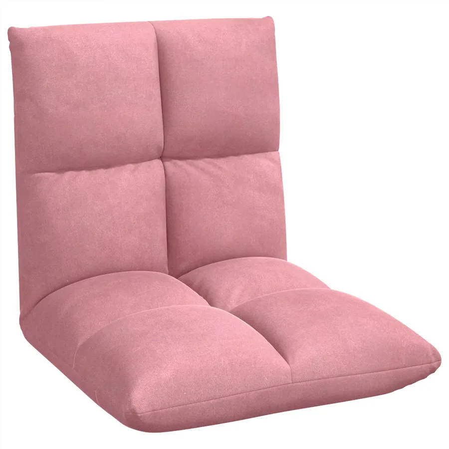Fauteuil de sol ajustable Rose Velours - 2