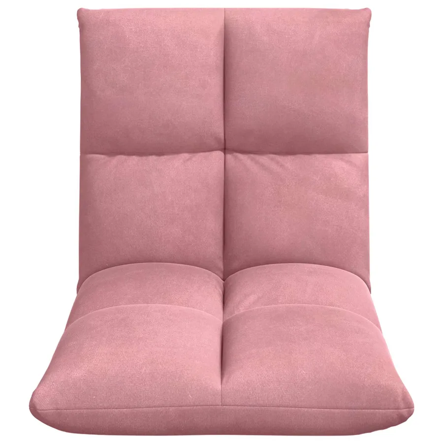 Fauteuil de sol ajustable Rose Velours - 4