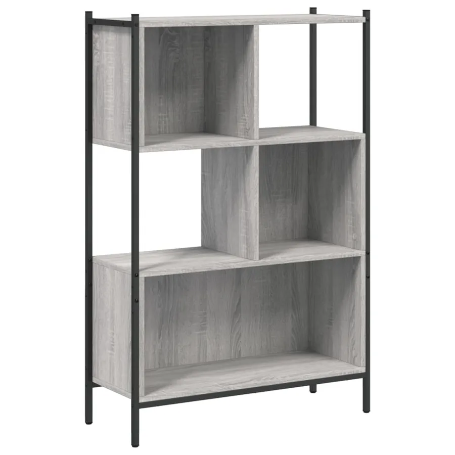 Bibliothèque sonoma gris 72x28x109 cm bois d'ingénierie - 2