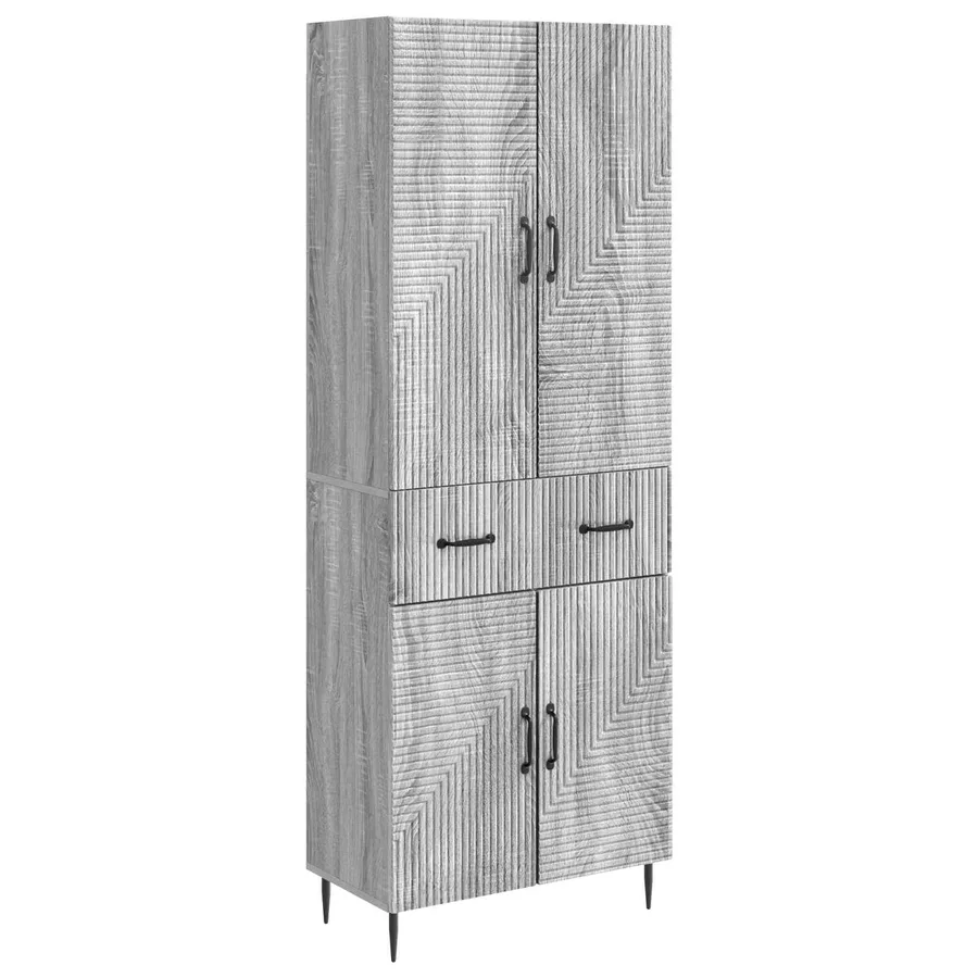 Ensemble de Meubles 2 pcs Sonoma gris 66 x 34,5 x 89,5 cm - 2