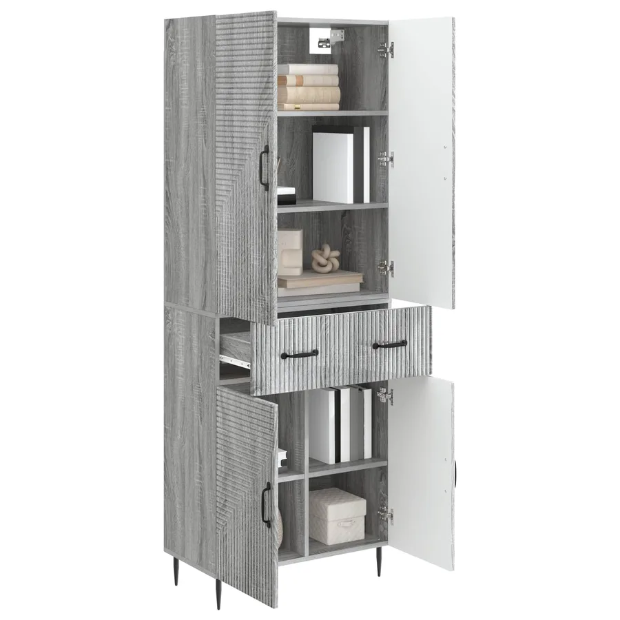 Ensemble de Meubles 2 pcs Sonoma gris 66 x 34,5 x 89,5 cm - 3