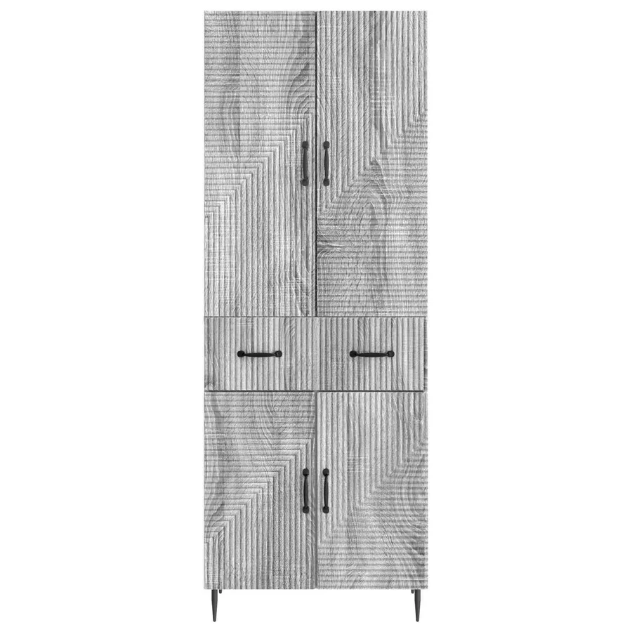 Ensemble de Meubles 2 pcs Sonoma gris 66 x 34,5 x 89,5 cm - 5