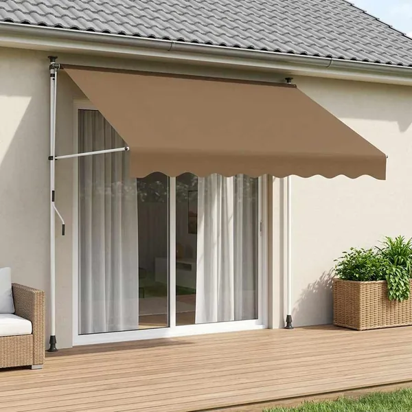 Auvent rétractable manuel Beige 300 cm