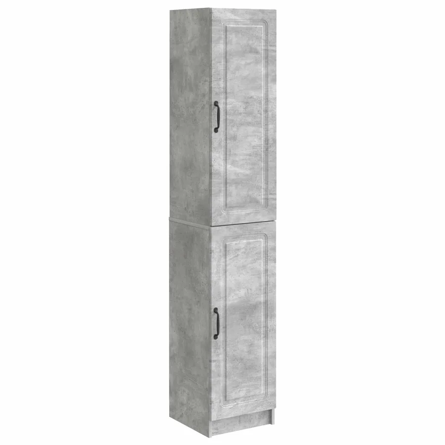 Ensemble de Meubles 2 pcs Gris béton Bois d'ingénierie - 2