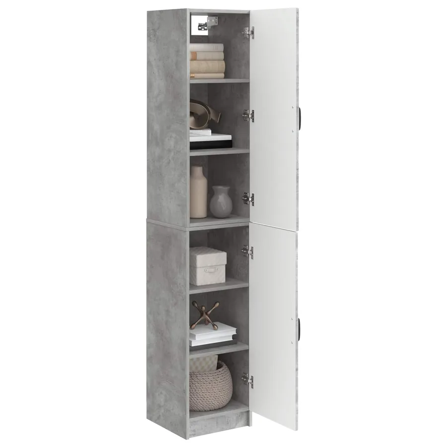 Ensemble de Meubles 2 pcs Gris béton Bois d'ingénierie - 3
