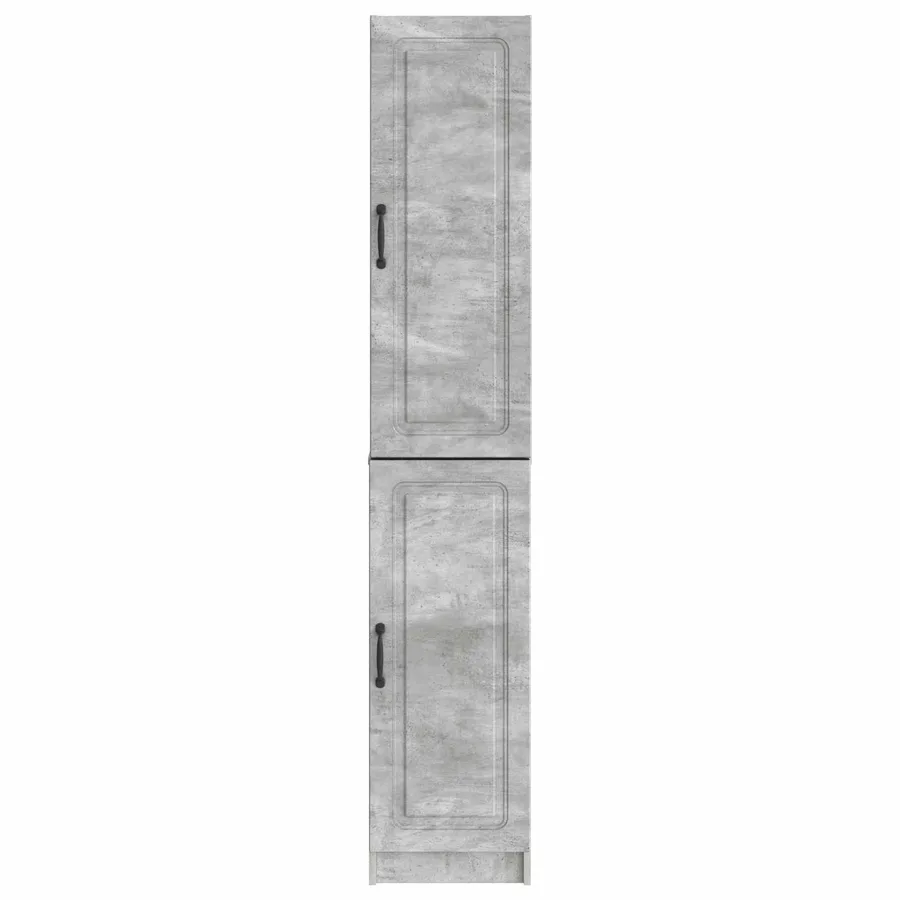 Ensemble de Meubles 2 pcs Gris béton Bois d'ingénierie - 5