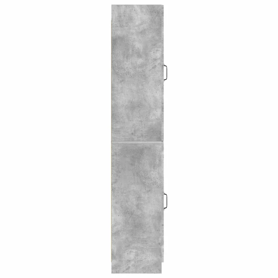 Ensemble de Meubles 2 pcs Gris béton Bois d'ingénierie - 6
