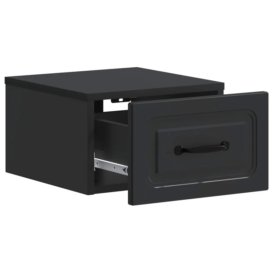 Cabinet de chevet mural 2 pcs Noir 34,5 x 33 x 20 cm - 6