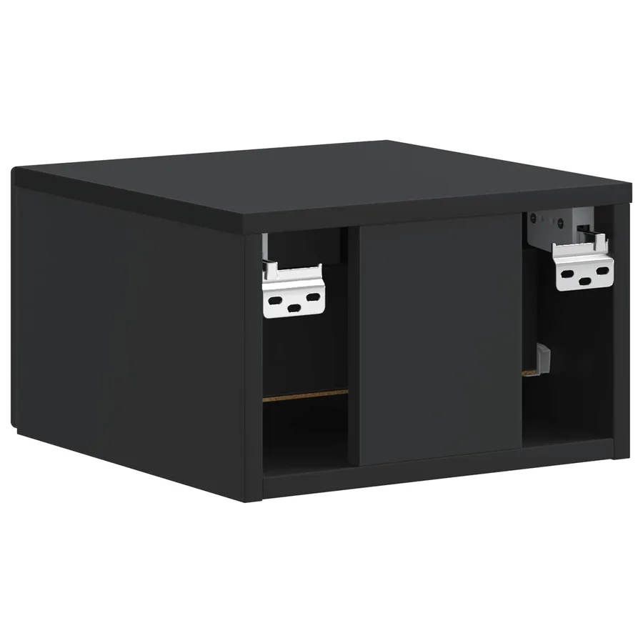 Cabinet de chevet mural 2 pcs Noir 34,5 x 33 x 20 cm - 9