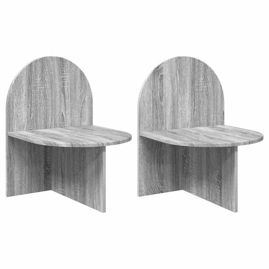 Table de chevet 2 pcs Sonoma gris 48 x 49 x 65 cm - 2