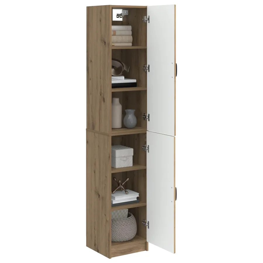 Ensemble de Meubles 2 pc Chêne artisanal Bois d'ingénierie - 3