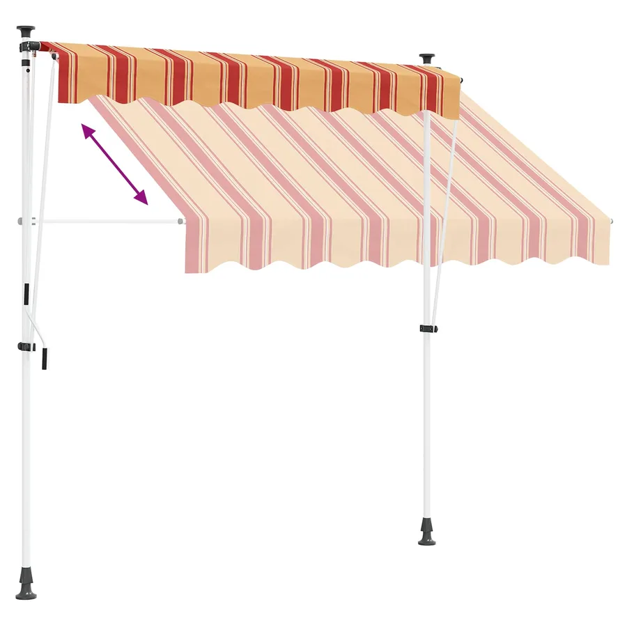 Auvent rétractable manuel Gris clair 400 cm - 6