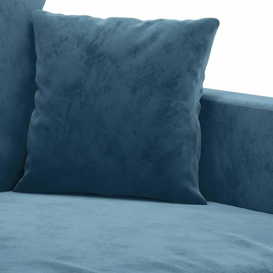 Fauteuil Bleu 60 cm Velours - 6