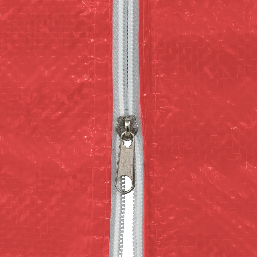 Mur de tente de fête 2 pcs Rouge 300 x 195 cm PE et acier - 4