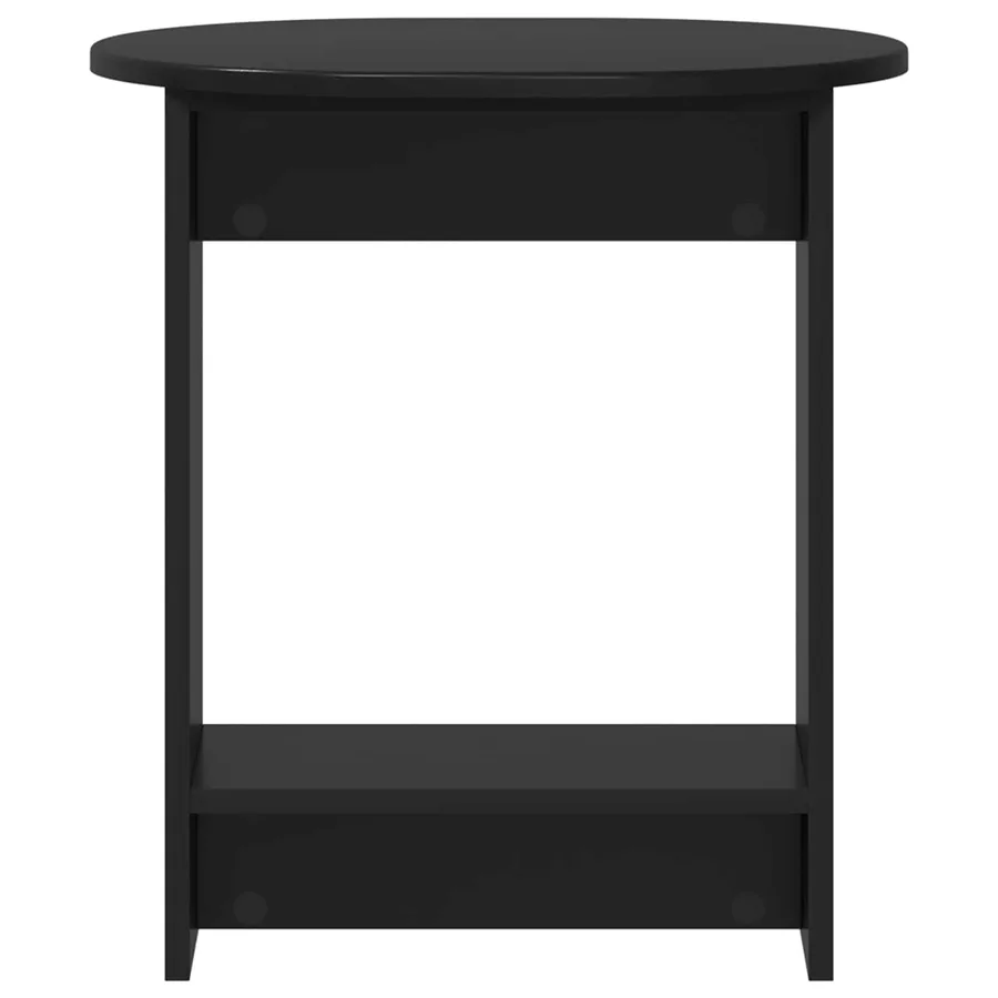 Table d'appoint Noir 50 x 39,5 x 55 cm Bois d'ingénierie - 4