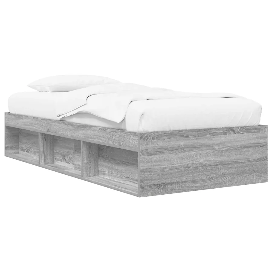 Cadre de lit avec rangement Sonoma gris 80 x 200 cm