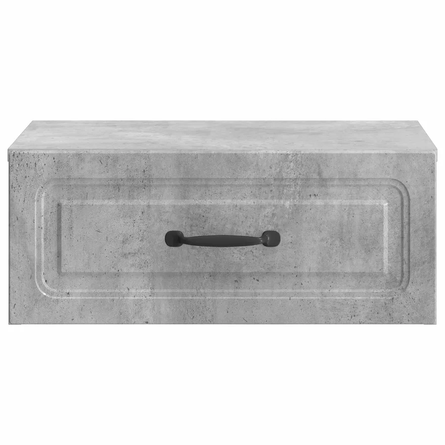 Cabinet de chevet mural Gris béton 49 x 34,5 x 20 cm - 5
