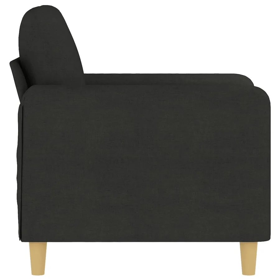 Fauteuil Noir 60 cm Tissu - 4