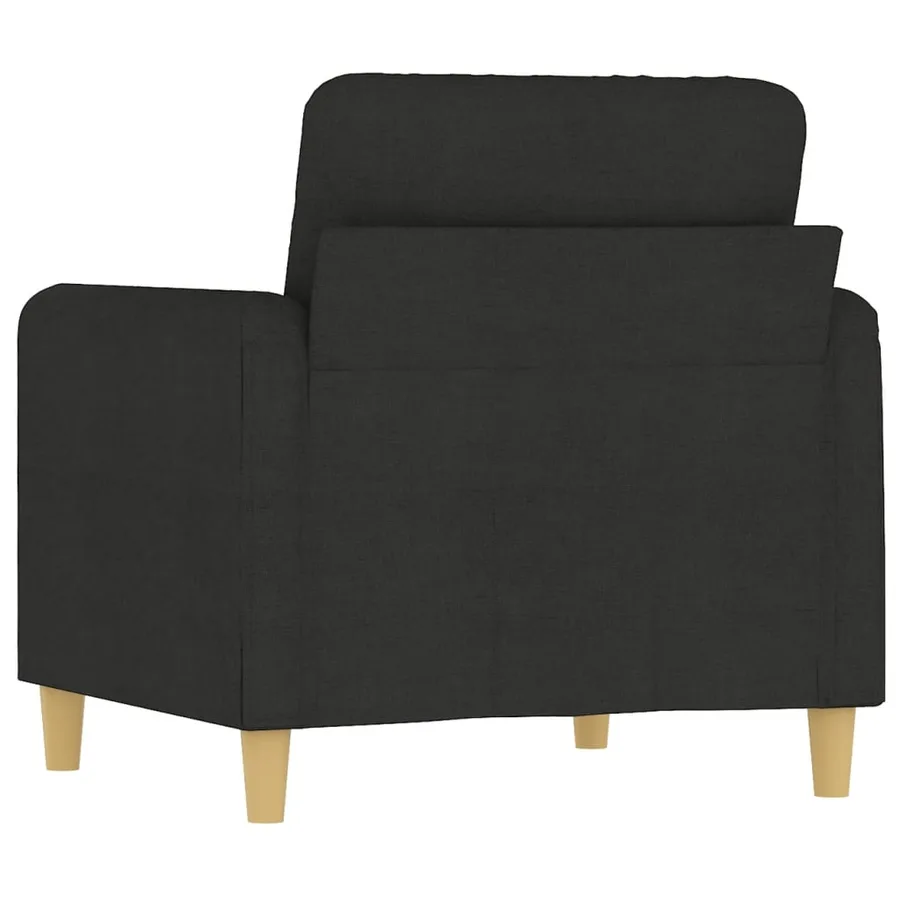 Fauteuil Noir 60 cm Tissu - 5