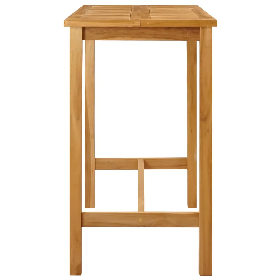 Table de bar Naturel 110 x 60 x 105 cm Teck Massif - 4