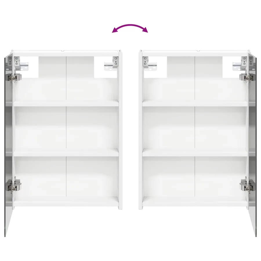 Ensemble d'armoire de salle de bain 5 pcs Blanc - 12