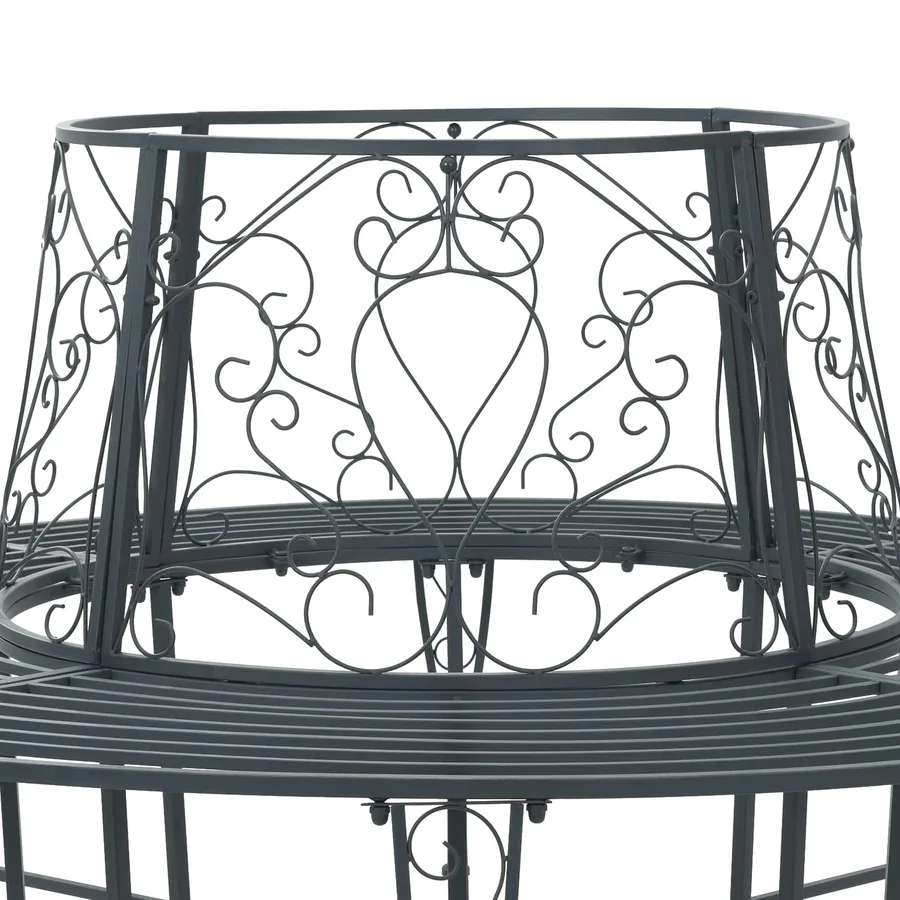 Banc d'Arbre 8-Nombre de places Ø 160 x 89 cm Acier - 5