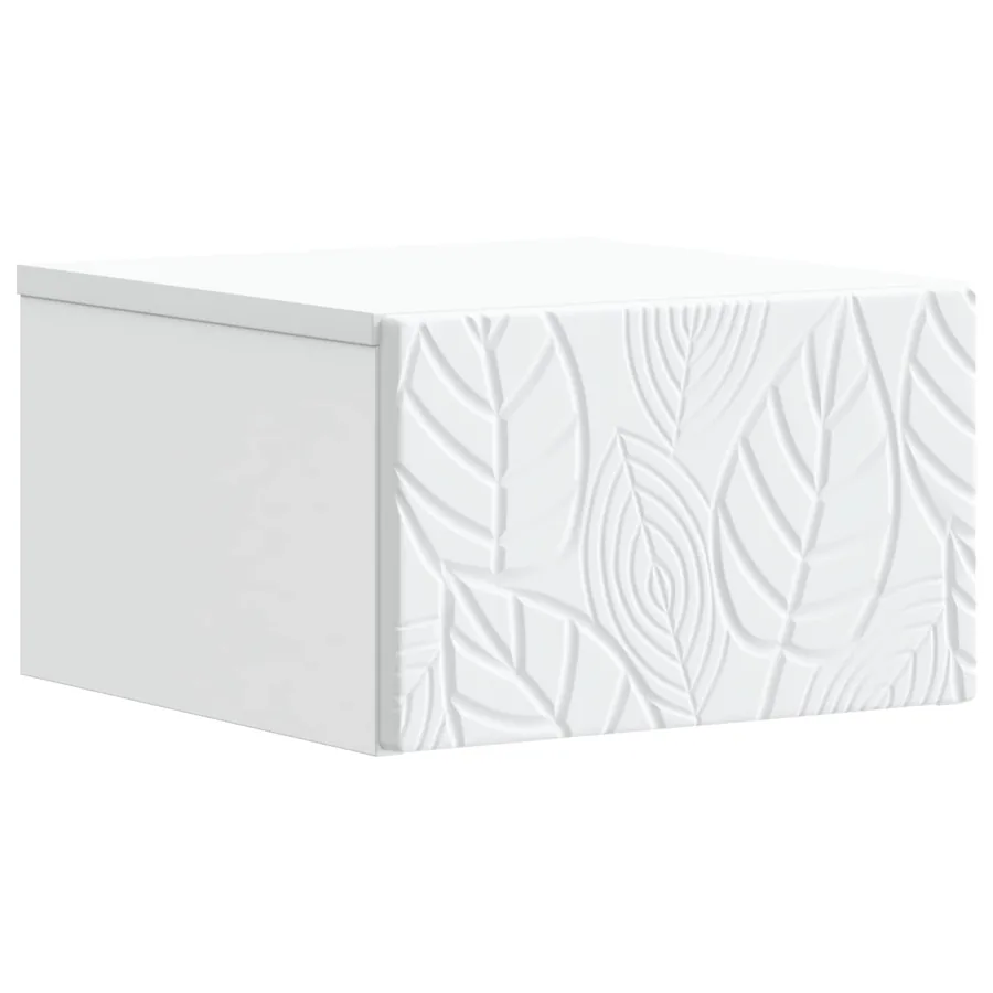 Cabinet de chevet mural Blanc 49 x 34,5 x 20 cm - 2