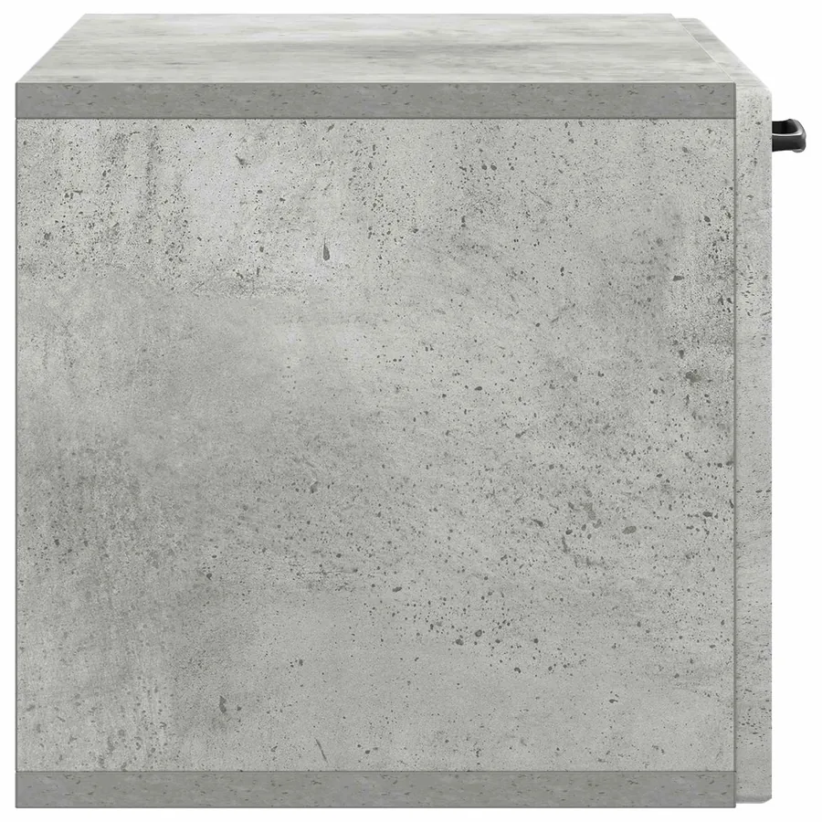 Meuble TV mural Gris béton 59,5 x 31 x 30 cm Bois d'ingénierie - 7
