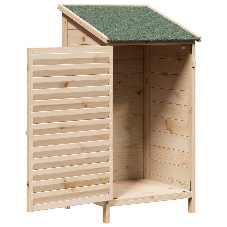 Abri de jardin Naturel 59 x 56 x 113,5 cm Bois de Sapin Massif - 4