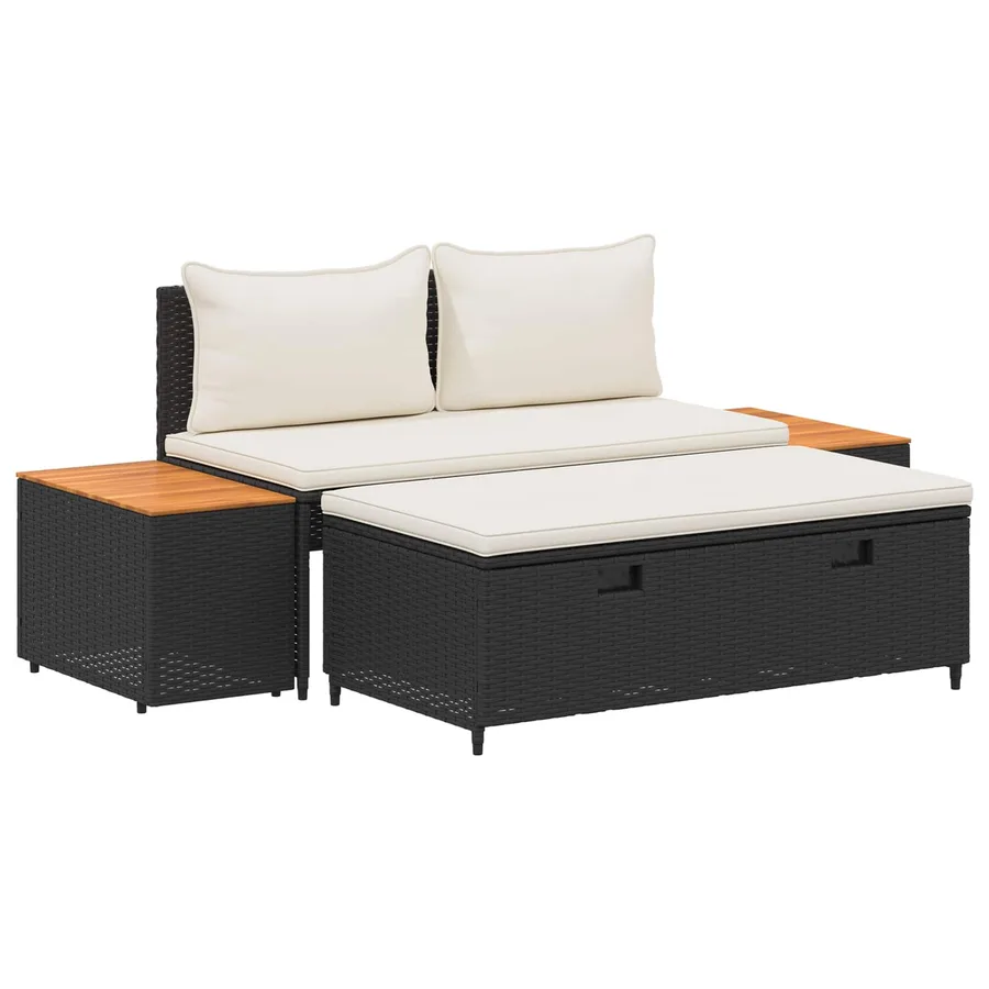 Ensemble de canapés d'extérieur 4 -Seater 4 pcs 55 x 30 x 39 cm - 2