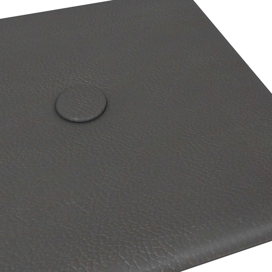 Tête de lit murale 12 pcs Gris 30 x 15 cm Simili cuir - 5