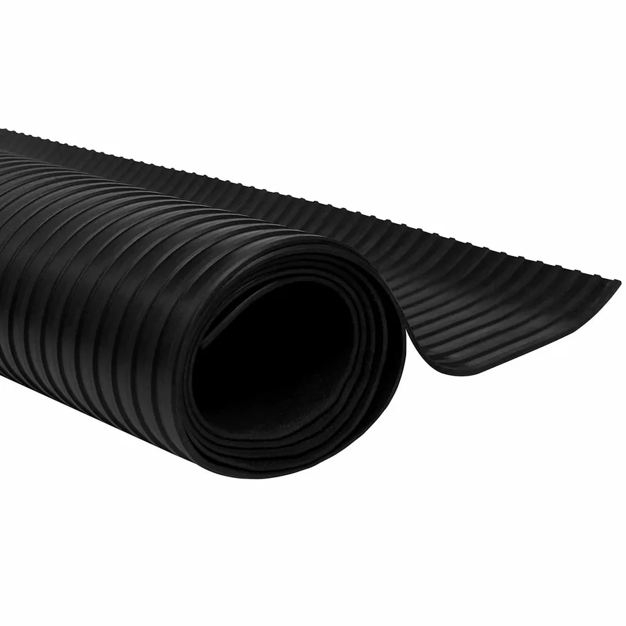 Tapis de sol Noir 1 x 2 m Caoutchouc - 5