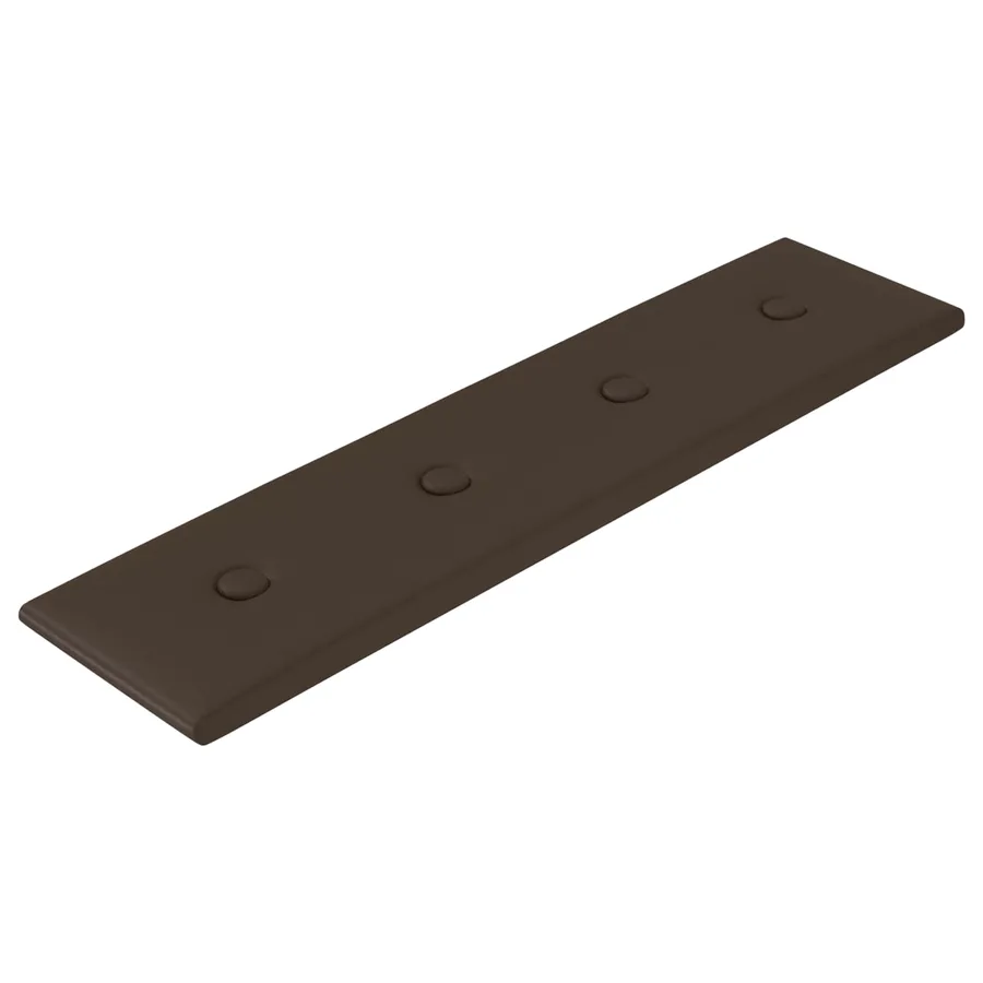 Tête de lit murale 12 pcs Marron 60 x 15 cm Simili cuir - 2