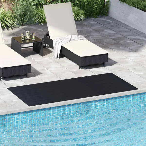 Tapis de sol Noir 1 x 2 m Caoutchouc