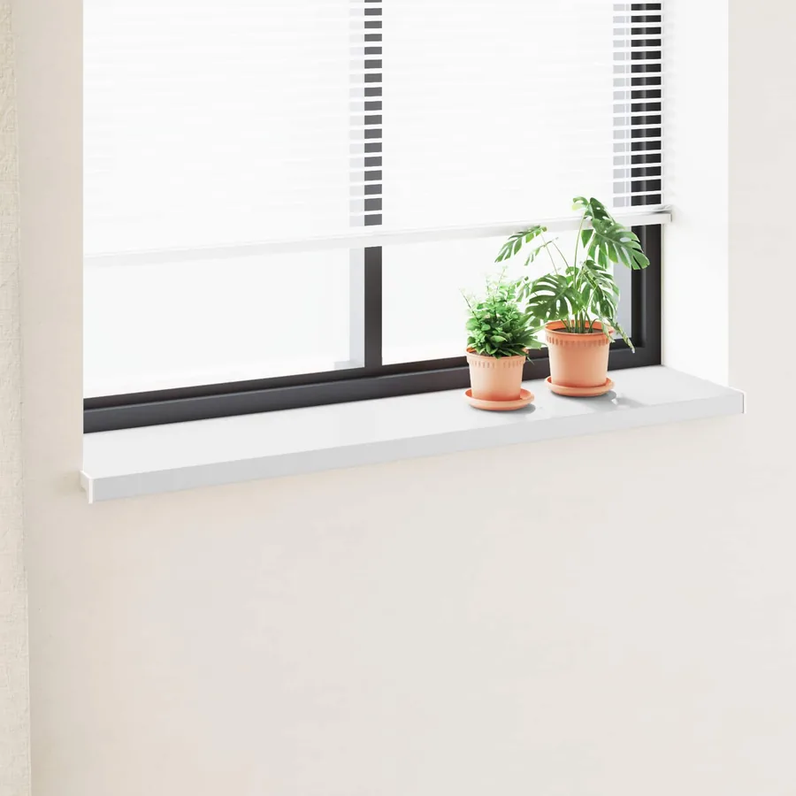 Appui de fenêtre Blanc 120 x 30 x 4,5 cm PVC
