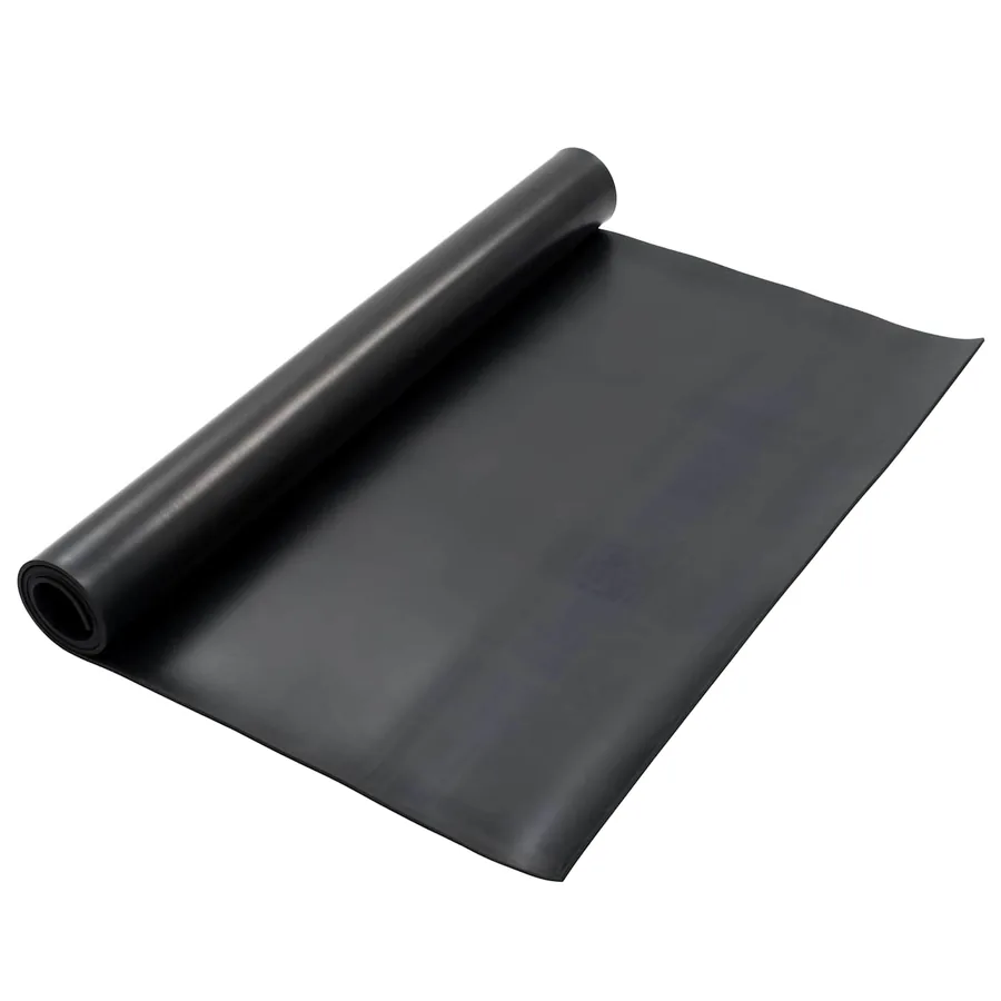 Tapis de sol Noir 1,2 x 2 m Caoutchouc