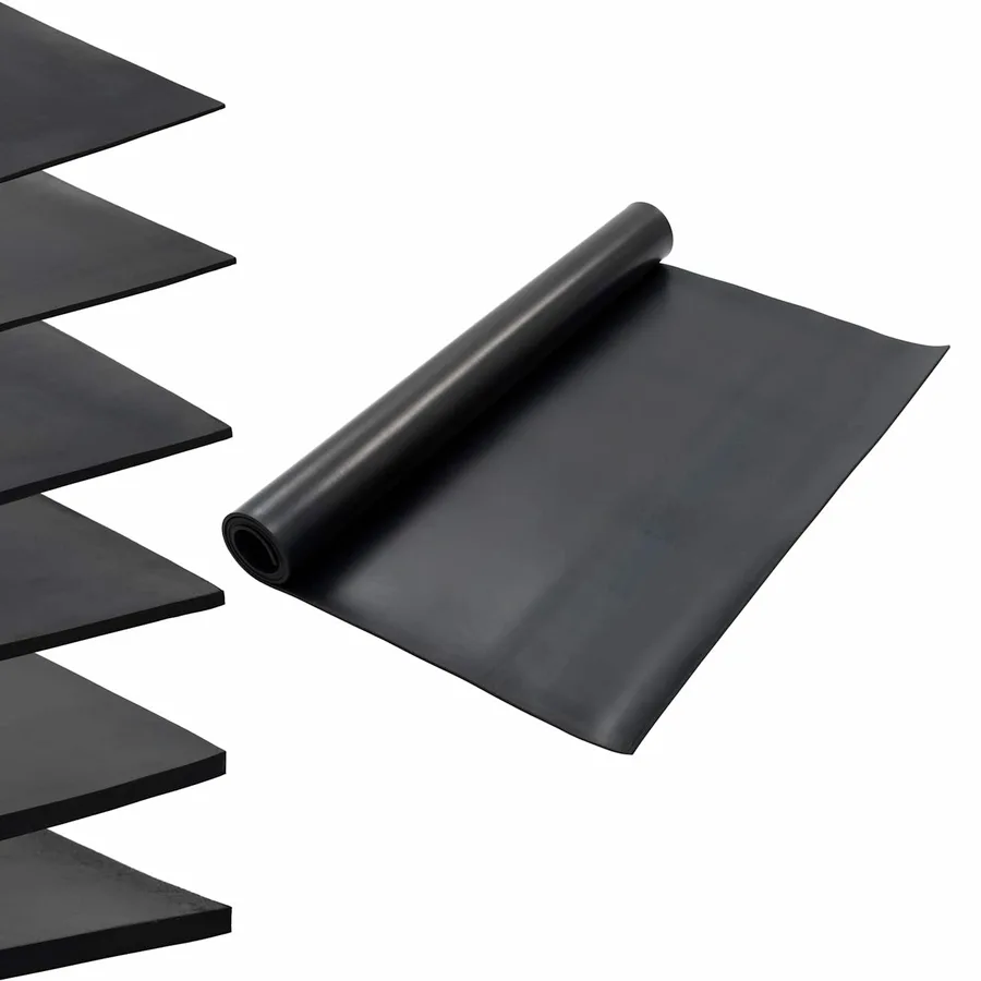 Tapis de sol Noir 1,2 x 2 m Caoutchouc - 2