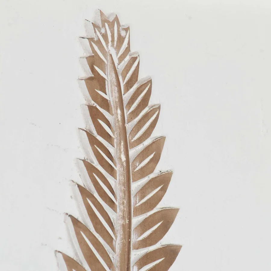 Décor artistique 3 pcs Marron et blanc 40 x 40 x 1,5 cm - 5