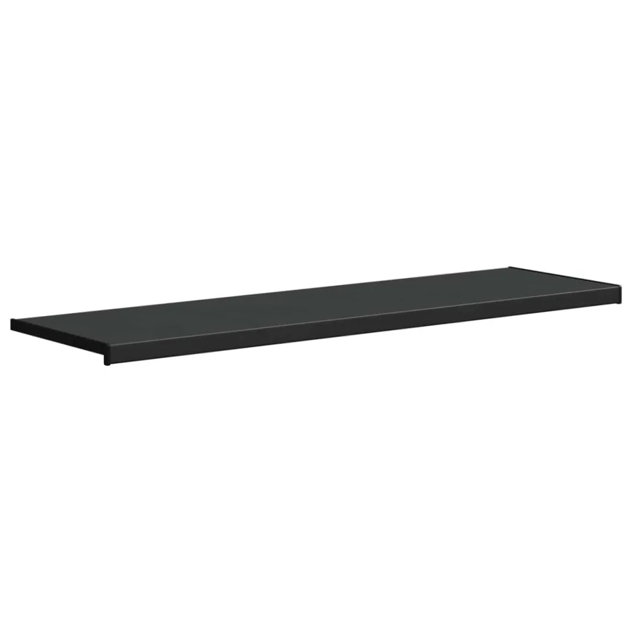 Appui de fenêtre Noir avec grain de bois 140 x 40 x 4,5 cm PVC - 3