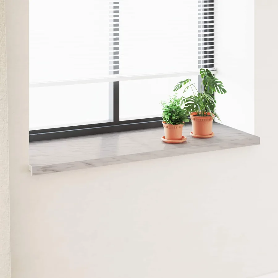 Appui de fenêtre Texture marbre 140 x 50 x 4,5 cm PVC