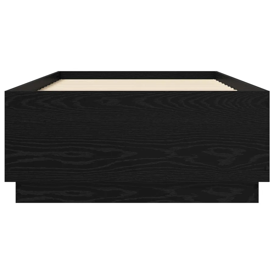 Cadre de lit Chêne noir 80 x 200 cm Bois d'ingénierie - 3