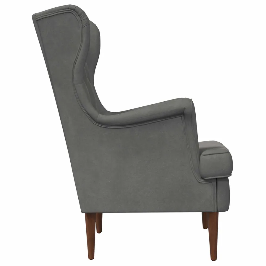 Fauteuil Gris foncé Velours - 5