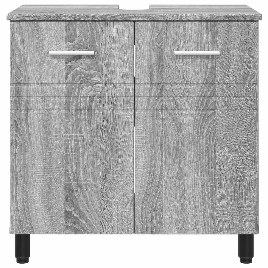 Unité de vanité de salle de bain Sonoma gris 60 x 35 x 60 cm - 5