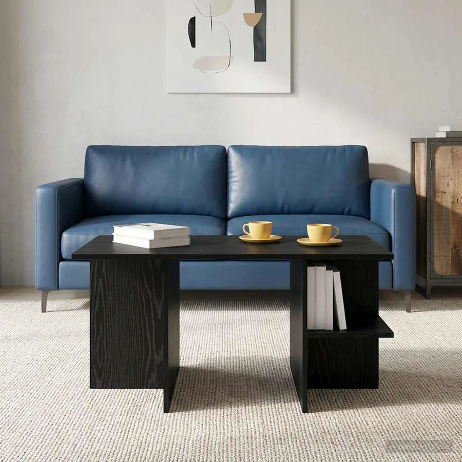 Table basse Chêne noir 87 x 50 x 45 cm Bois d’ingénierie