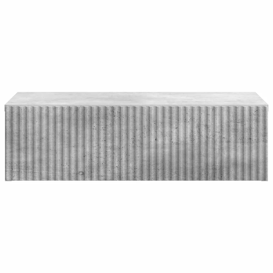 Table d'appoint murale Gris béton 59 x 34,5 x 17 cm - 5