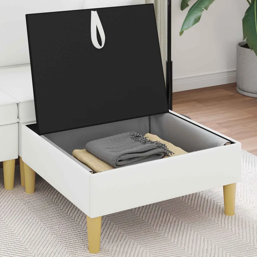 Sofa avec rangement Tissu - 3