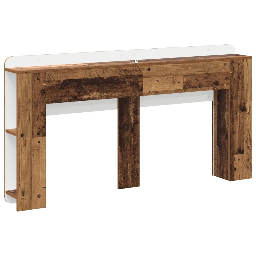 Cabinet de Tête de Lit Bois ancien Bois d'ingénierie - 7