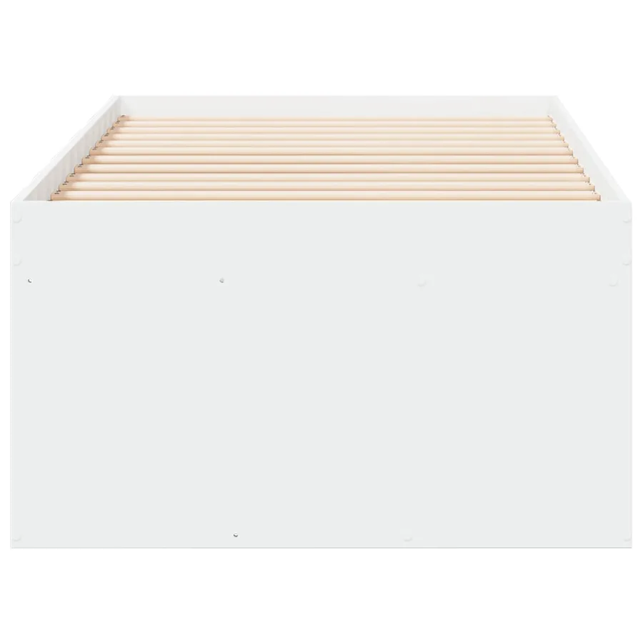 Cadre de lit avec rangement Blanc 80 x 200 cm Bois d'ingénierie - 4