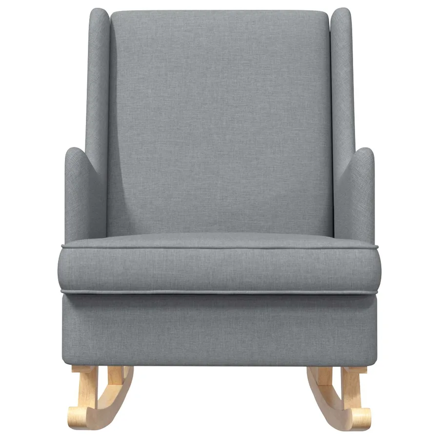 Chaise à bascule Gris clair 62 x 80 x 85 cm tissu - 4