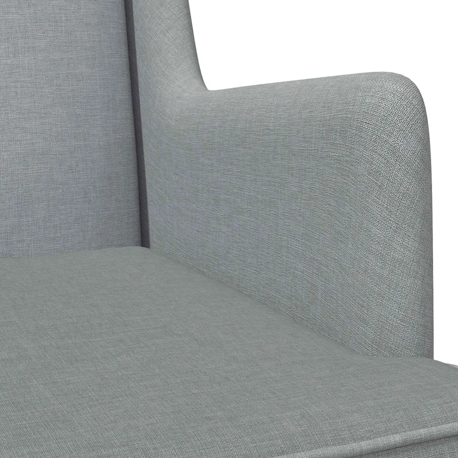 Chaise à bascule Gris clair 62 x 80 x 85 cm tissu - 7
